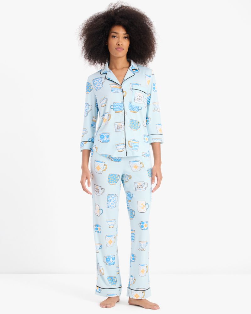 Kate Spade,Long Pj Set,Blue