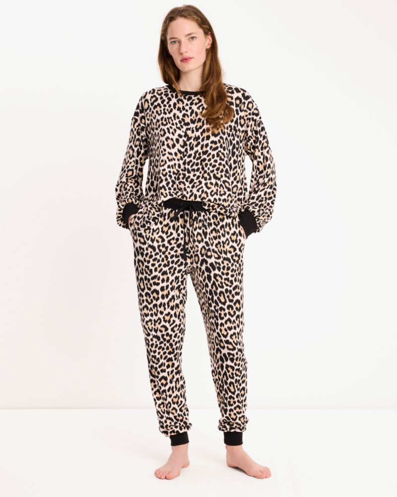 Kate Spade,Classic Leopard Jogger Pj Set,