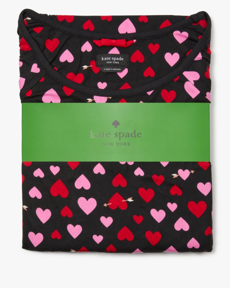 Kate Spade,Short Sleeve Jogger Sleep Set,Jogger,T Shirt,Drawstring,Piping,Sleepwear,