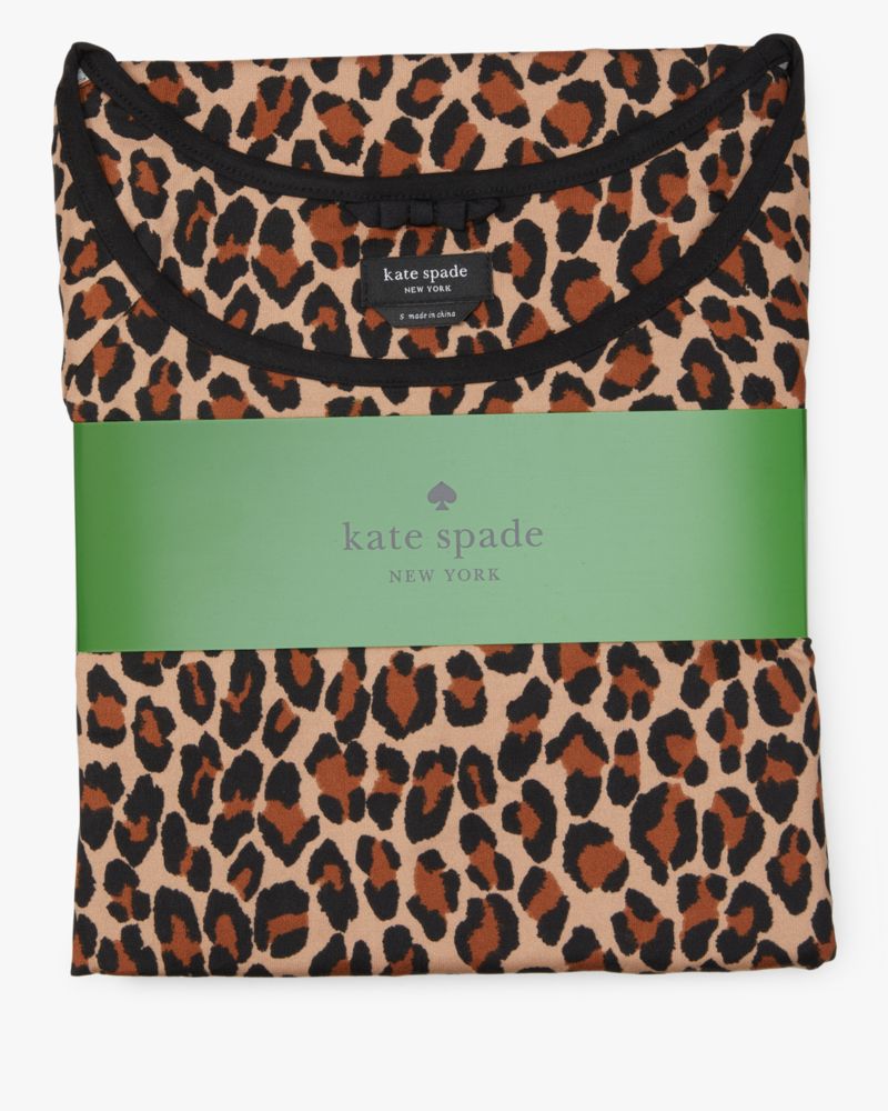 Kate Spade,Leopard Print Jogger Pajamas,