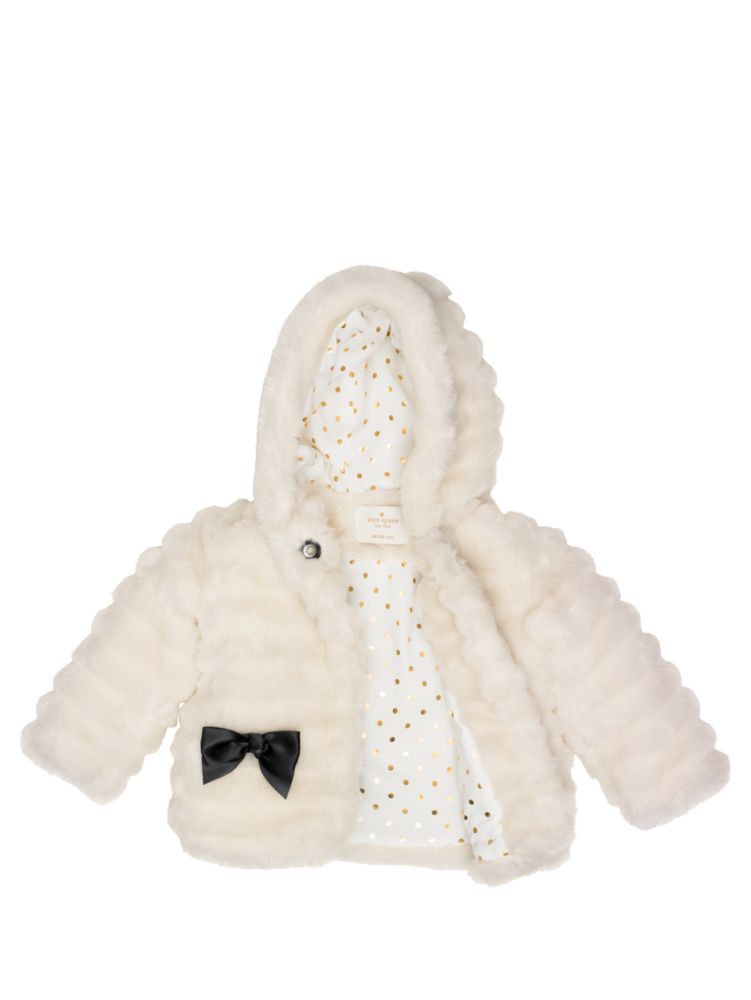 Babies Faux Fur Jacket Kate Spade New York Kate Spade New York