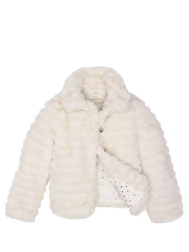 Kate spade faux fur puffer coat online