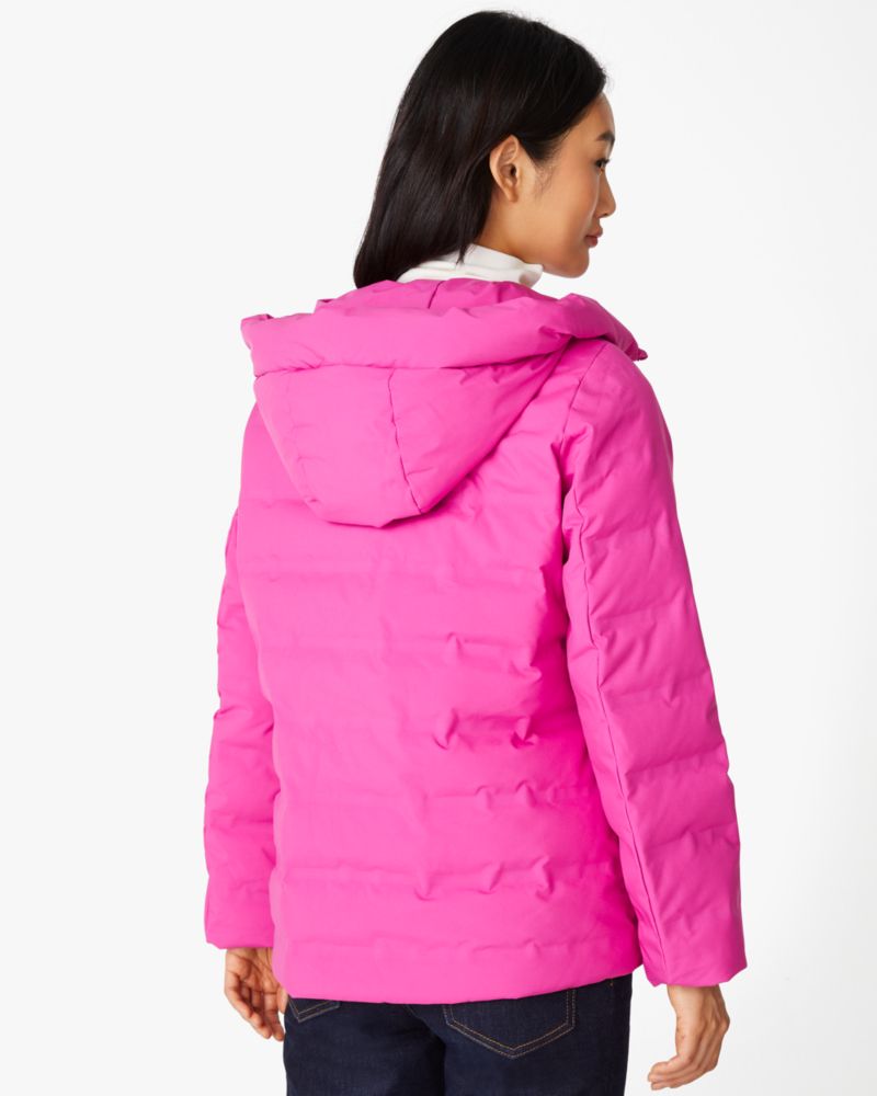 Magenta puffer hot sale jacket