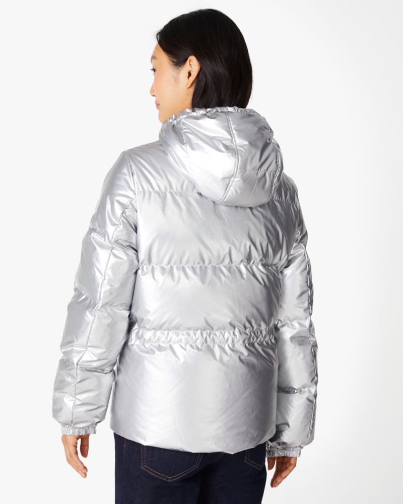 Kate Spade,Metallic Short Puffer,