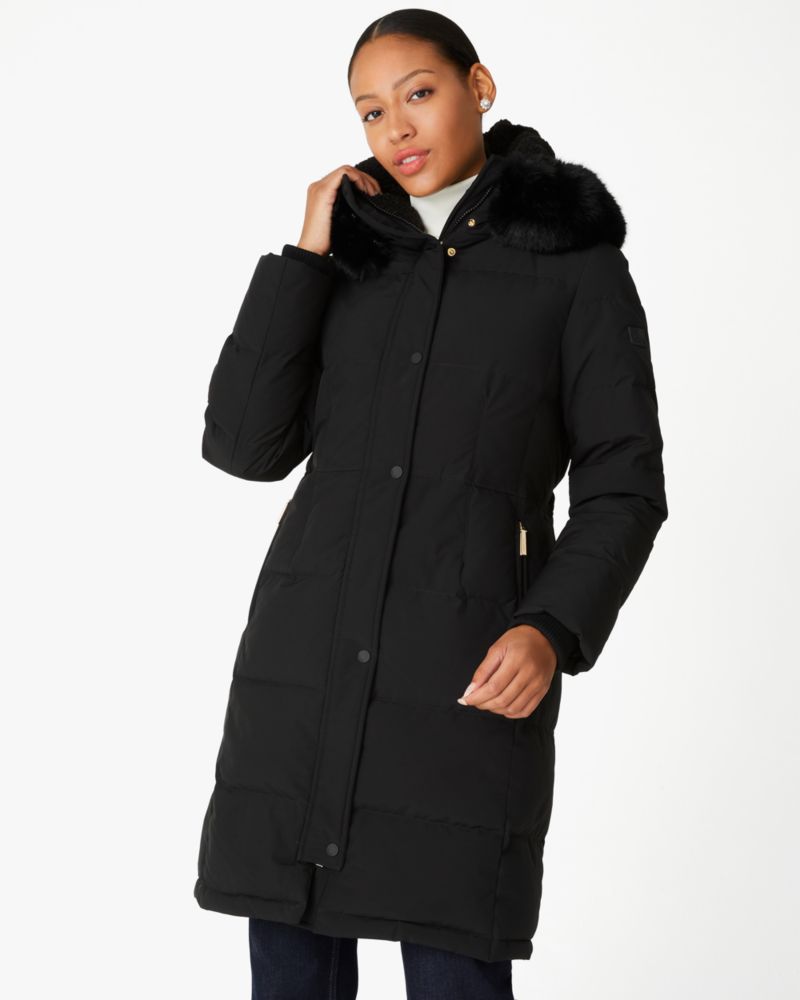 Kate Spade,Down Parka,Black