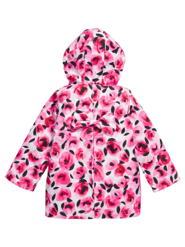 Toddlers Hooded Rose Raincoat Kate Spade New York