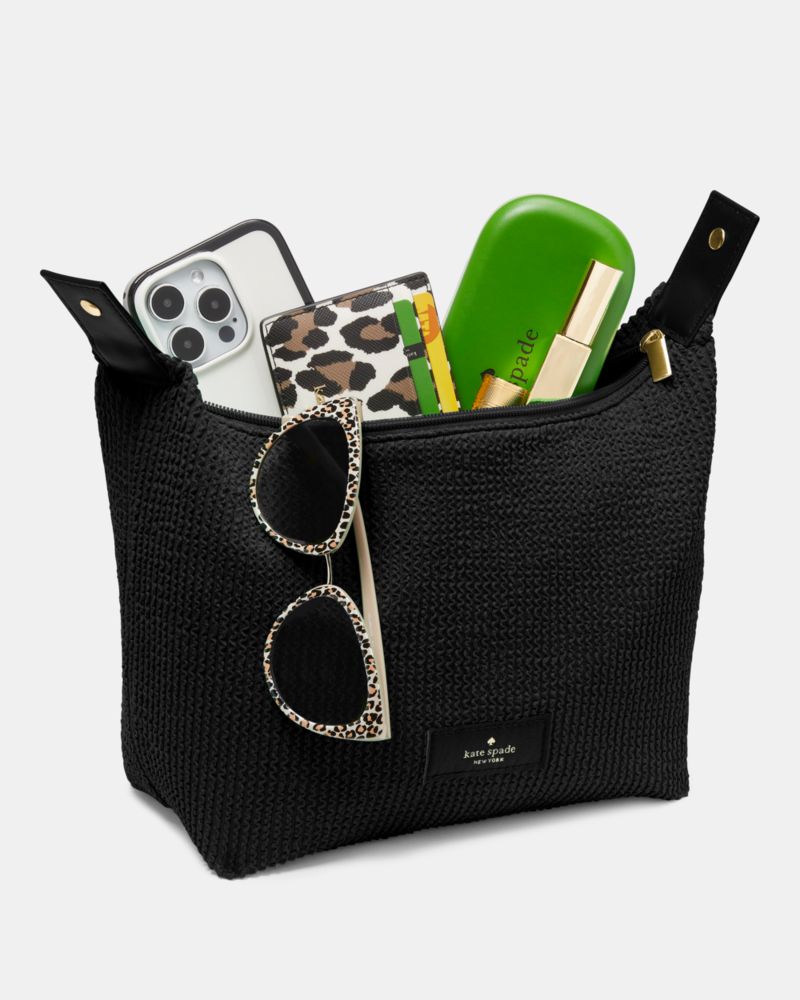 Kate Spade,Ribbed Cosmetic Bag,