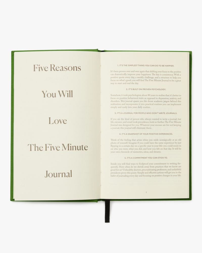 Kate Spade,The Five Minute Journal,Green