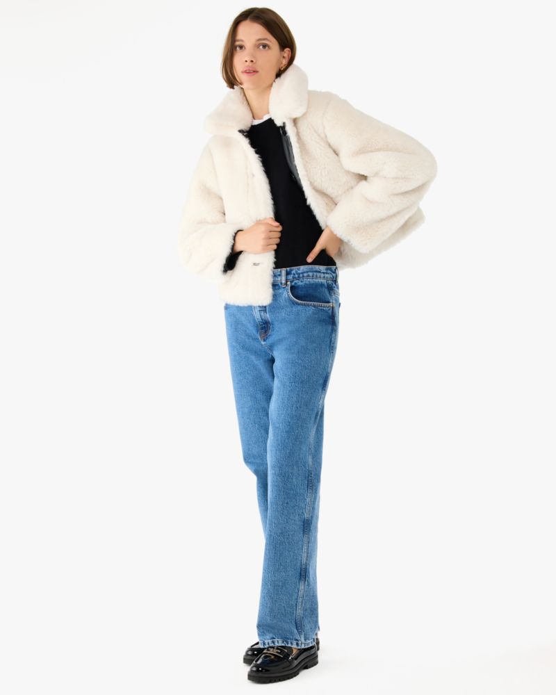 Kate Spade,リバーシブル フェイク シャーリング,ウェア,