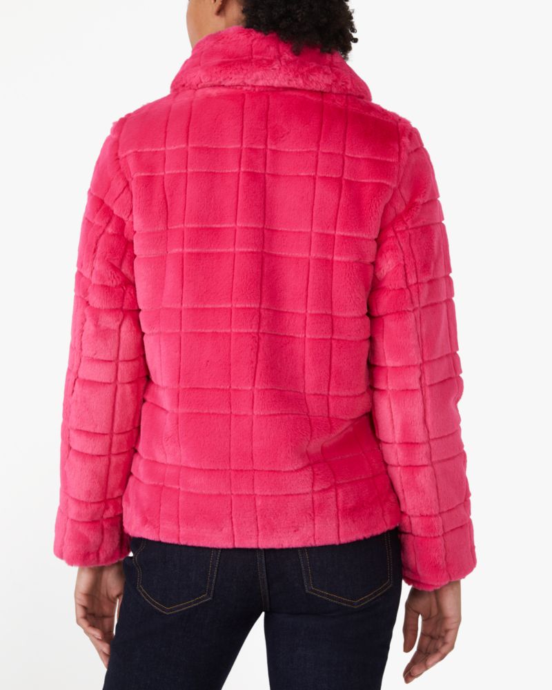 Short Zip Faux Fur Coat | Kate Spade New York Short Zip Faux Fur Coat | Kate Spade New York