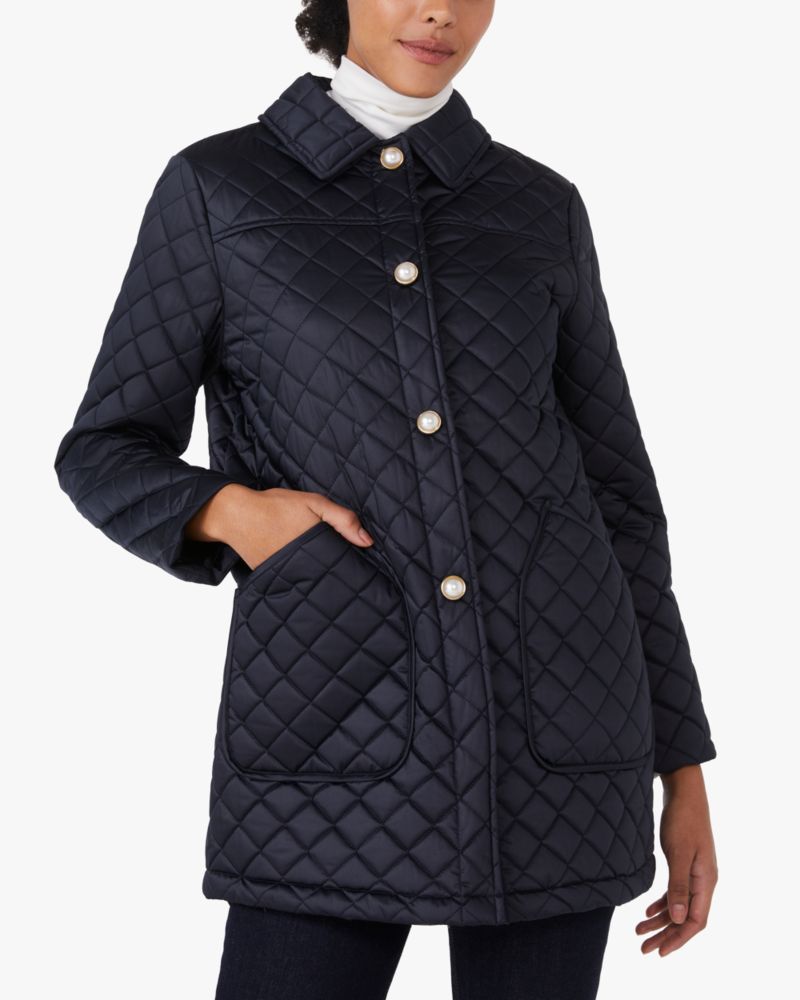 Kate spade new on sale york quilted coat