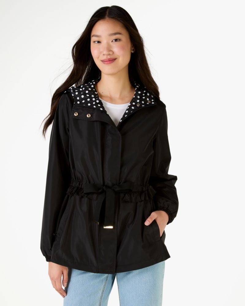 Kate Spade,Packable Anorak,Black