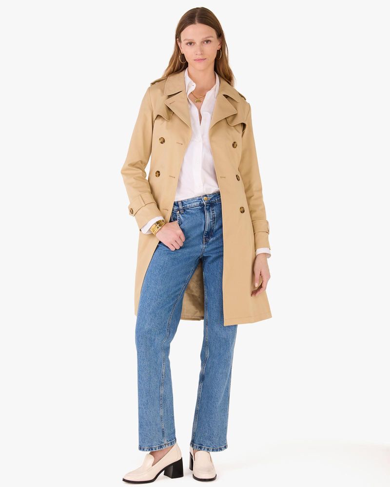 Kate Spade,ロング トレンチ コート,ウェア,キャメル