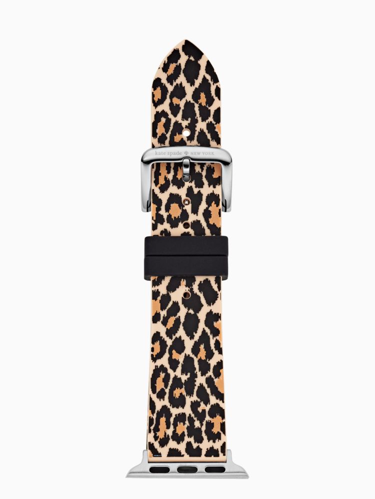 Kate Spade,レオパード シリコン バンド フォー アップル ウォッチ,apple watch バンド,ブラック