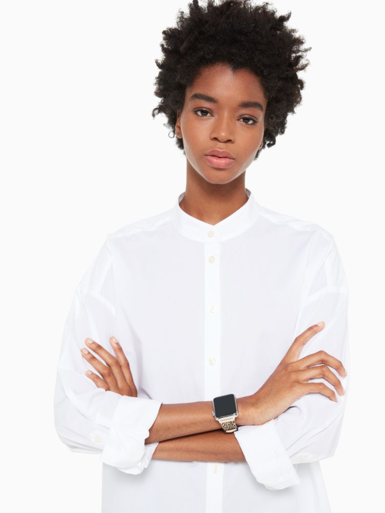 Kate Spade,Leopard Silicone 38/40mm Band For Apple Watch®,Watch Strap,Silicone,Casual,