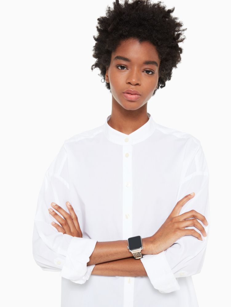 Kate Spade,レオパード シリコン バンド フォー アップル ウォッチ,apple watch バンド,ブラック