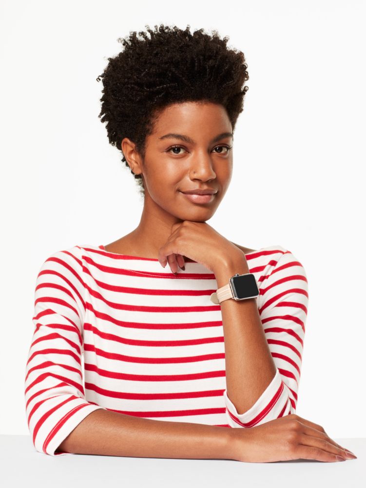 Vachetta Leather 42/44mm Apple Watch® Strap, FLUO PINK, Product