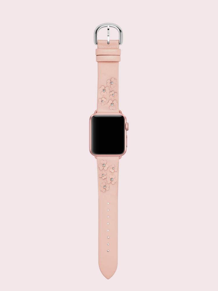 Floral Applique Blush Leather 38 40mm Band For Apple Watch Kate Spade New York Kate Spade New York