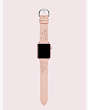 Kate Spade,floral appliqué blush leather 38/40mm band for apple watch®,watch straps,Fluo Pink
