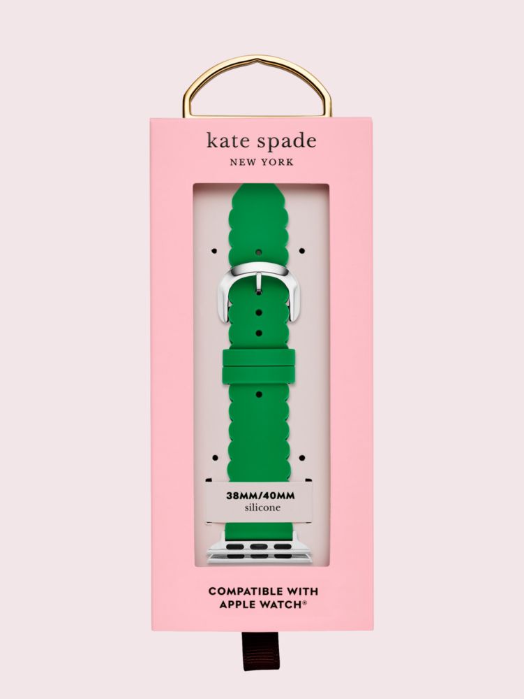 Kate Spade,Green Silicone 38/40mm Band For Apple Watch®,