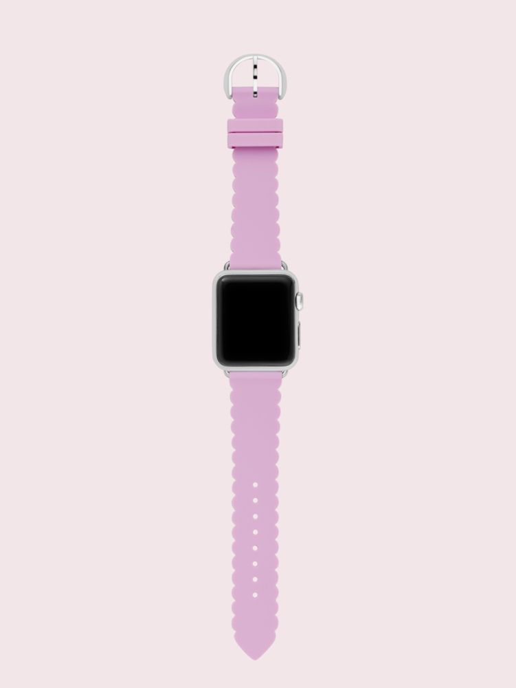 Lavender Scallop Silicone 38/40mm Band For Apple Watch®, PLUM, ProductTile