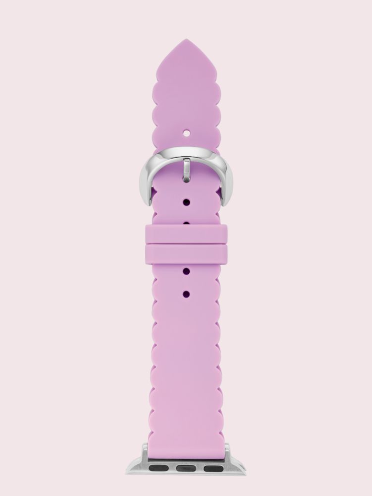 Lavender Scallop Silicone 38/40mm Band For Apple Watch®, PLUM, Product