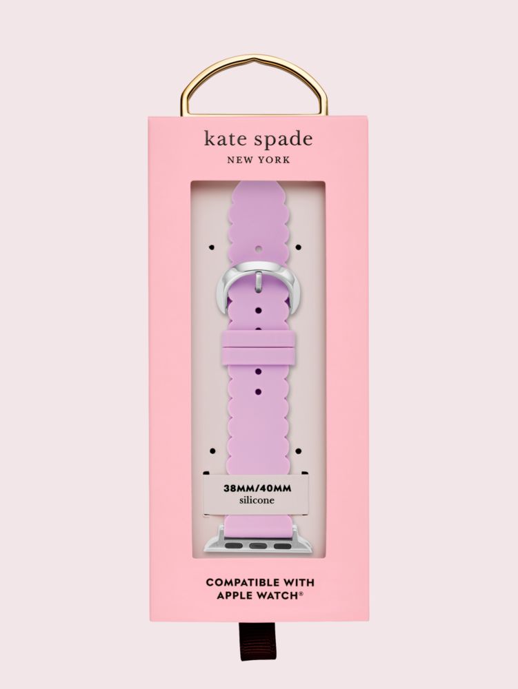 Lavender Scallop Silicone 38/40mm Band For Apple Watch®, PLUM, Product