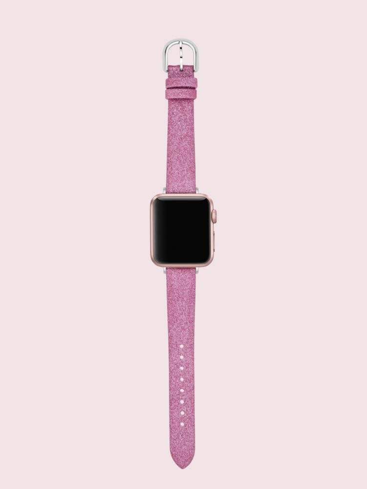 Pink glitter 2025 apple watch band