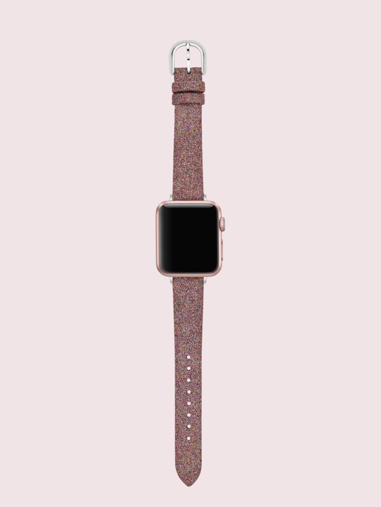 Rainbow Glitter Leather 38/40mm Band For Apple Watch® | Kate Spade 