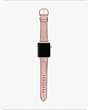 Kate Spade,rose gold metallic leather 38/40mm band for apple watch®,watch straps,Rose Gold