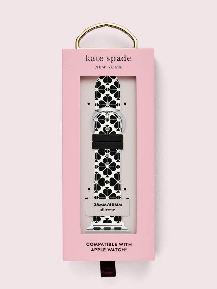 Kate Spade,Spade Flower Silicone 38/40mm Apple Watch® Strap,