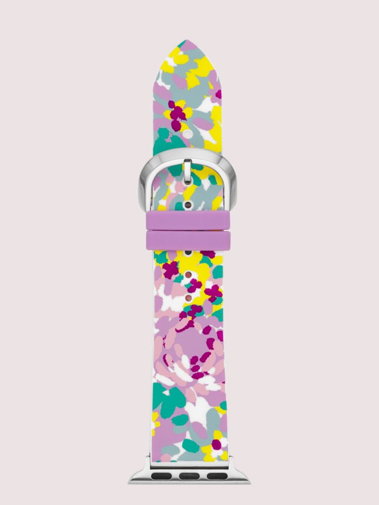 Kate Spade,Multicolored Floral Silicone 38/40mm Band For Apple Watch®,