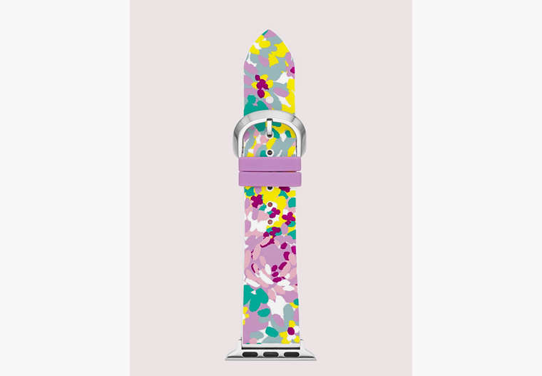 Kate Spade,multicolored floral silicone 38/40mm band for apple watch®,watch straps,Parchment