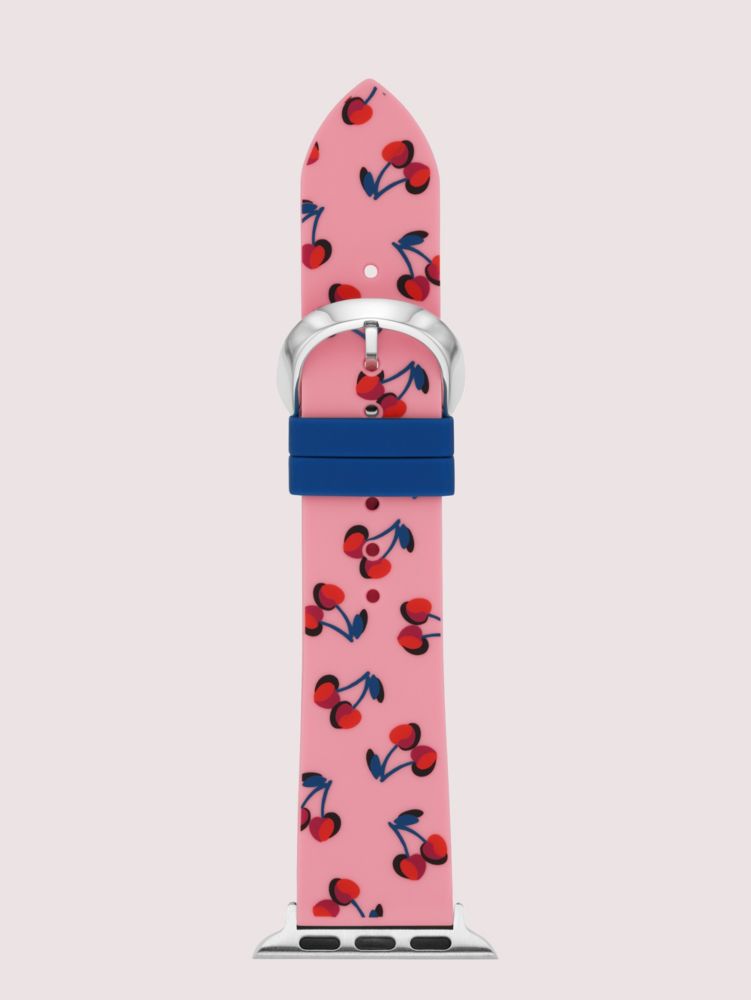 Pink Cherry Print Silicone 38 40mm Band For Apple Watch Kate Spade GB