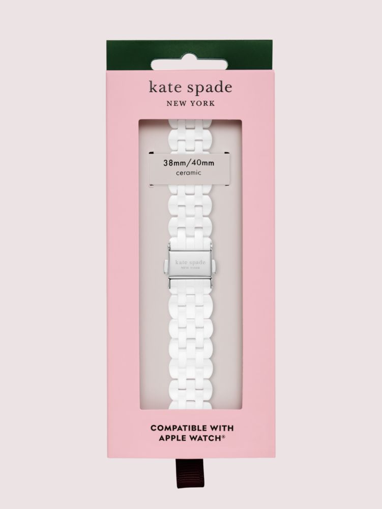 White Ceramic 38 40mm Band For Apple Watch Kate Spade New York