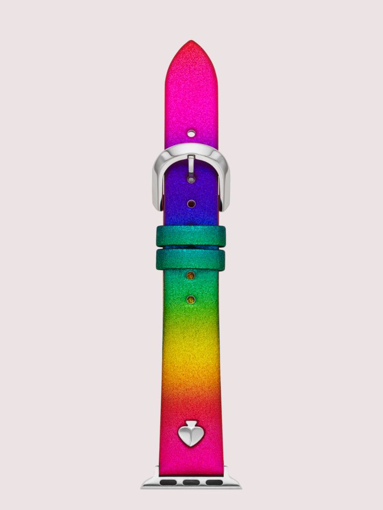 Rainbow Glitter Leather 38 40mm Band For Apple Watch Kate Spade