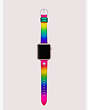 Kate Spade,rainbow glitter leather 38/40mm band for apple watch®,watch straps,Multi