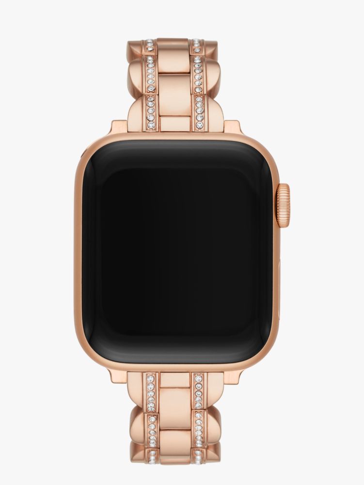 Kate Spade,Rose Gold Pavé Scallop Link 38/40 mm Band For Apple Watch®,watch straps,Rose gold