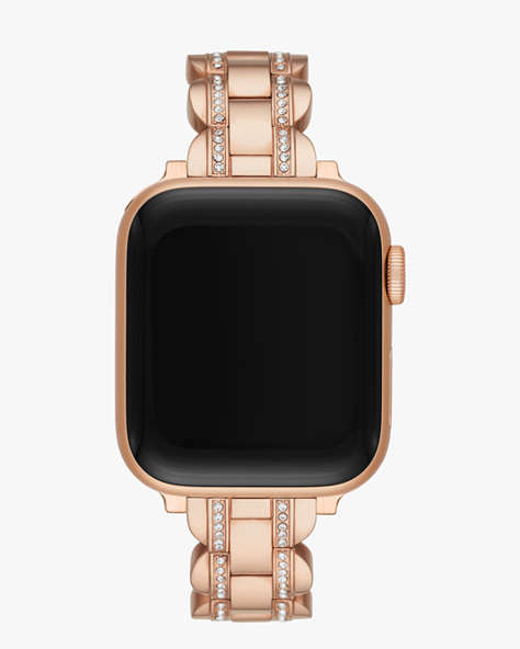 Kate Spade,Rose Gold Pavé Scallop Link 38/40 mm Band For Apple Watch®,watch straps,Rose gold