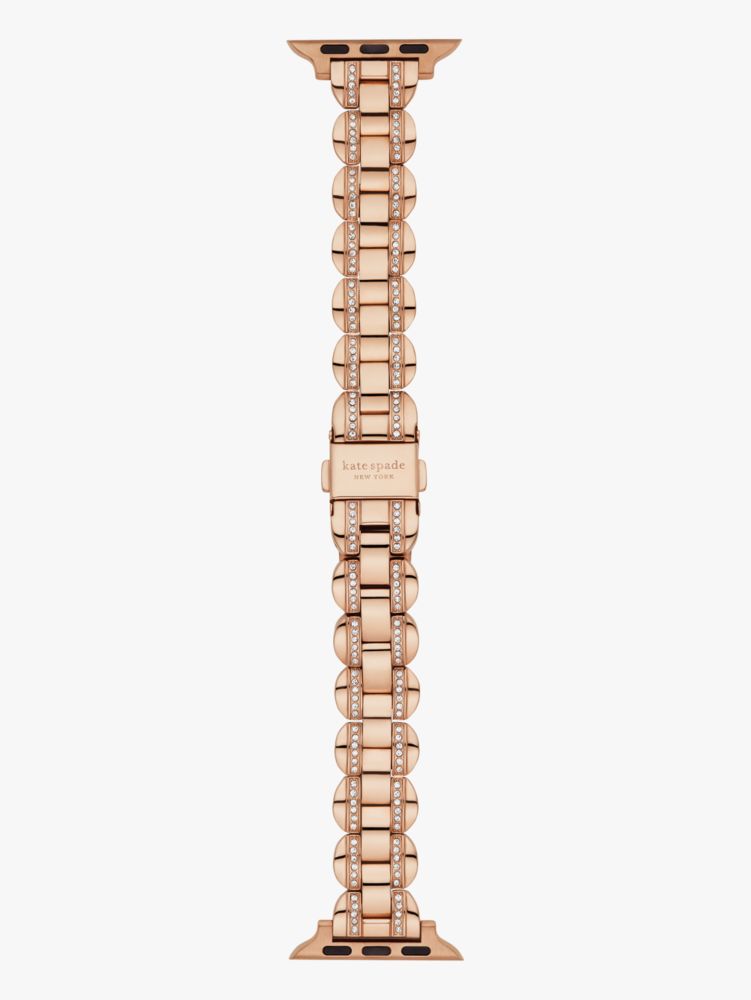 Rose Gold Pavé Scallop Link 38/40 Mm Band For Apple Watch