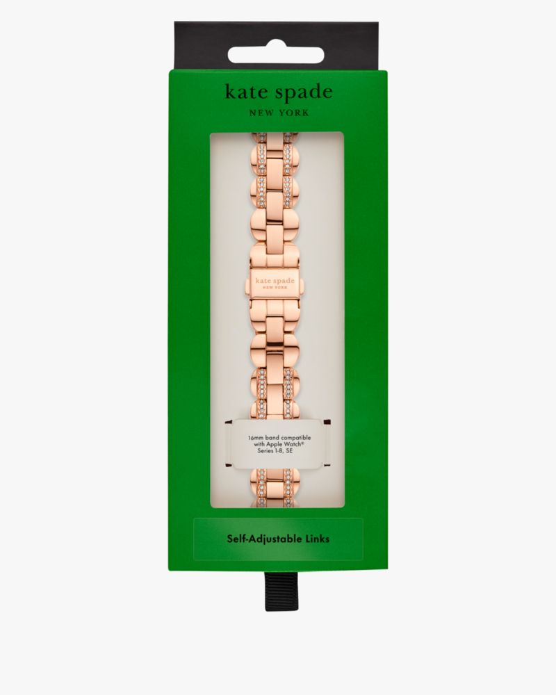 Rose Gold Pavé Scallop Link 38/40 Mm Band For Apple Watch