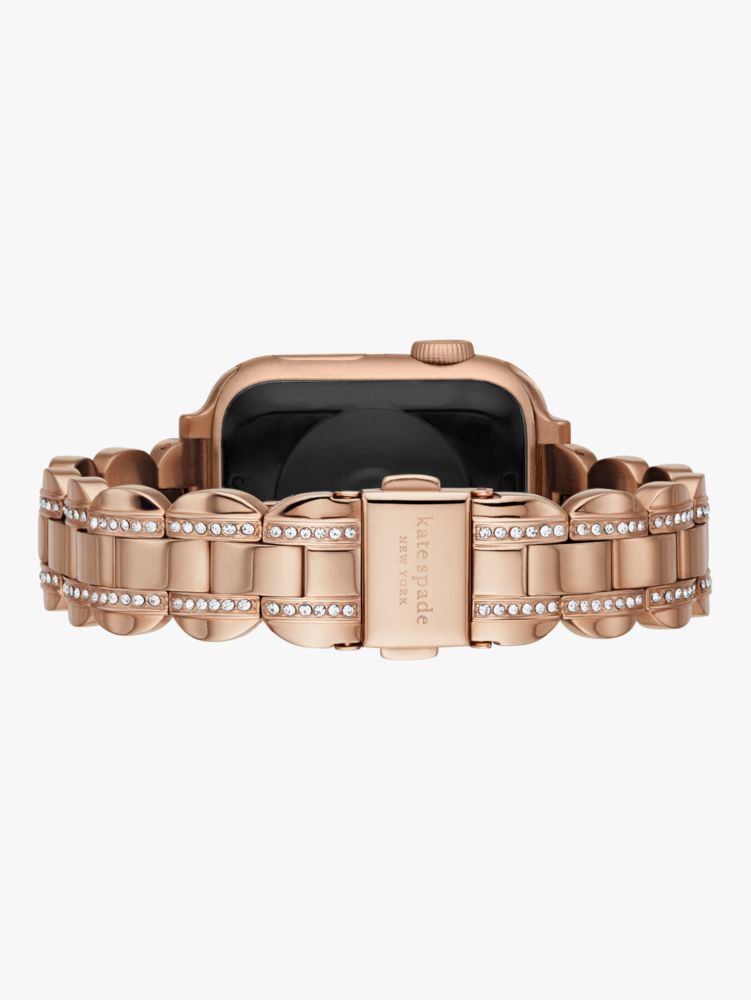 Rose Gold Pavé Scallop Link 38/40 Mm Band For Apple Watch