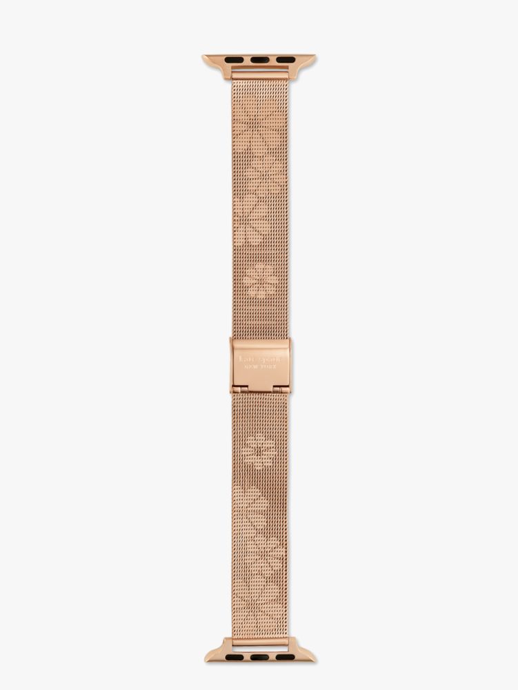 Rose-gold-tone Stainless Steel Mesh 38/40mm Band For Apple Watch®, , Product