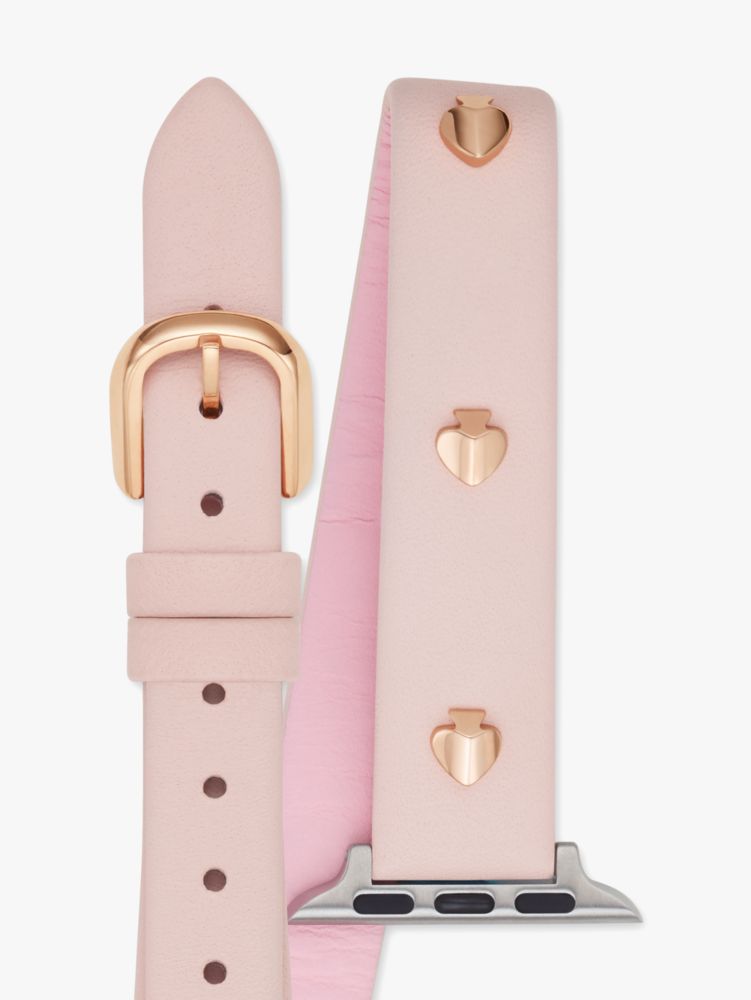 Kate Spade blush online & black dot leather 38/40mm band set for apple watch®