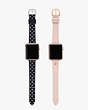 Blush & Black Dot Leather 38/40mm Band Set For Apple Watch®, , Product