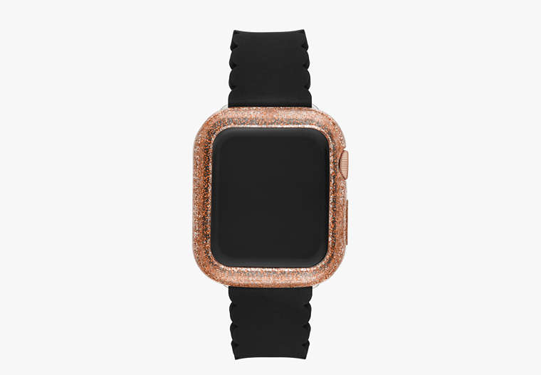 Kate Spade,rose gold glitter 40mm case for apple watch®,watch straps,Rose Gold