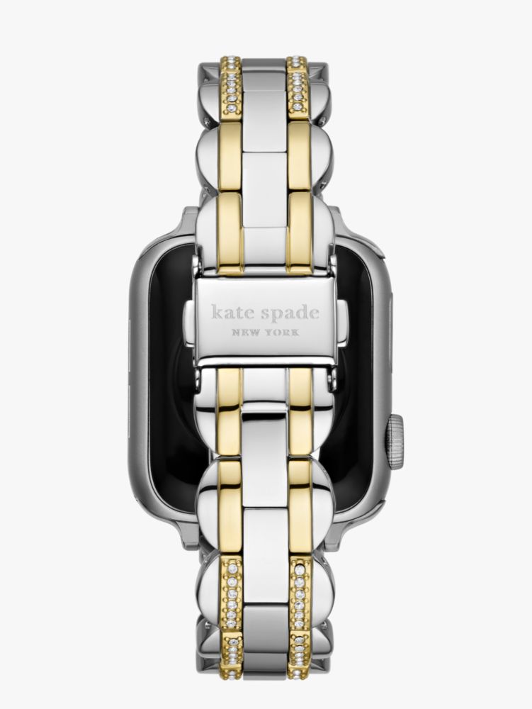 Kate Spade,Pavé Stainless Steel Bracelet 38/40mm Band For Apple Watch®,watch straps,Silver