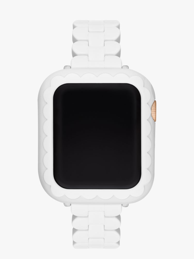 White Acetate 40mm Cover Band Set For Apple Watch Kate Spade New York Kate Spade New York