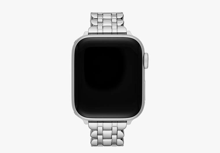 Kate Spade,Scallop Link Stainless Steel Bracelet 42/44/45mm Band for Apple Watch®,watch straps,Silver image number 0