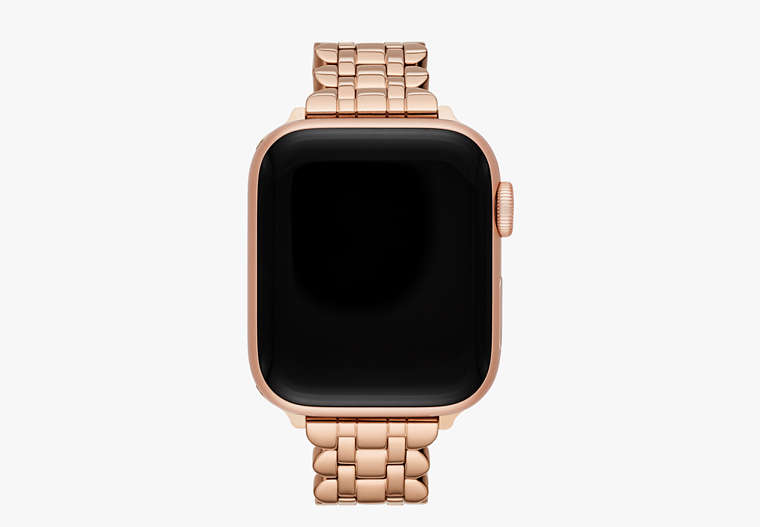 Kate Spade,Rose Gold-Tone Scallop Link Stainless Steel Bracelet 42/44/45mm Band for Apple Watch®,watch straps,Rose Gold